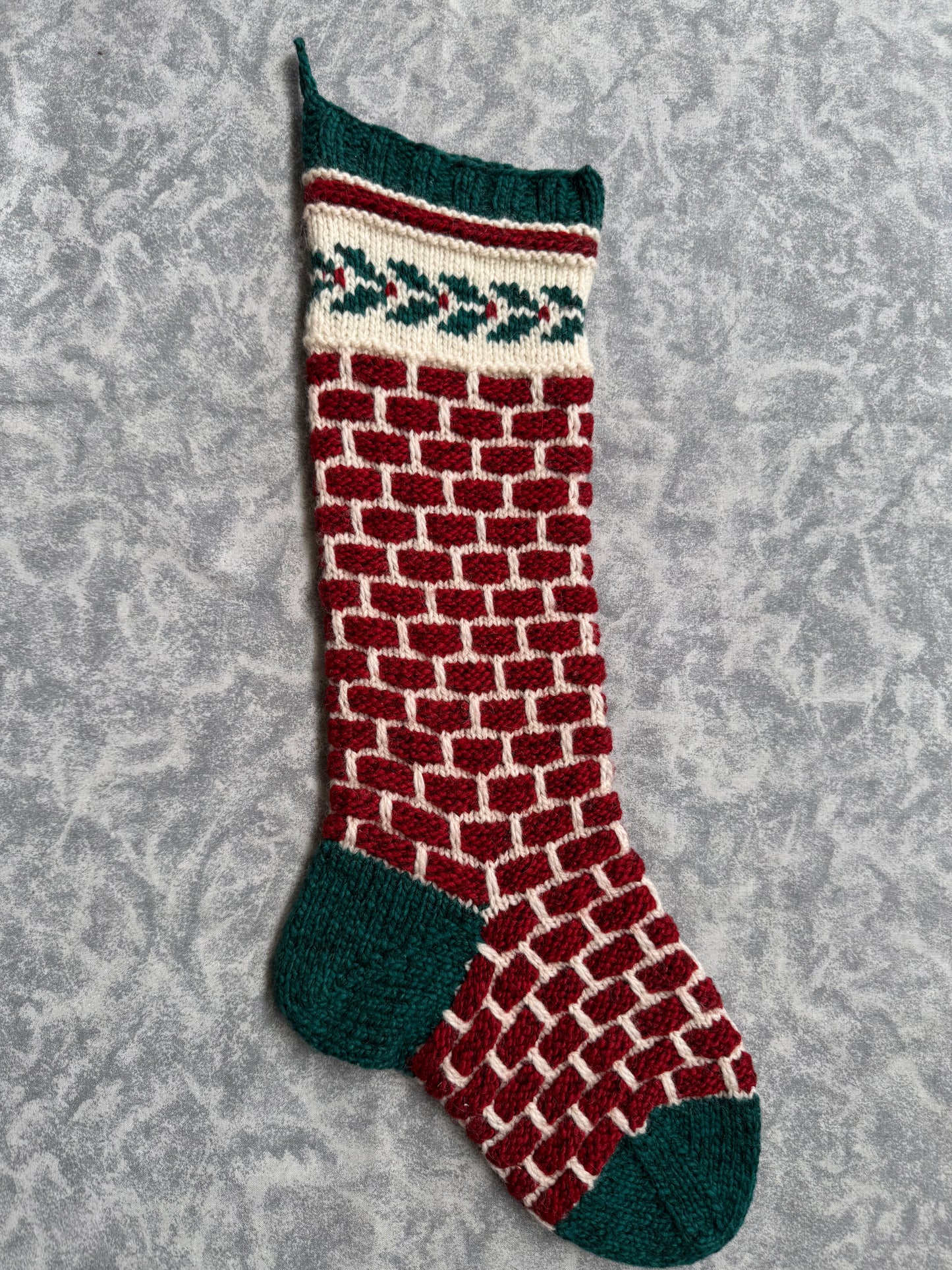 Santa's Chimney Christmas Stocking Pattern by Mary Dominski