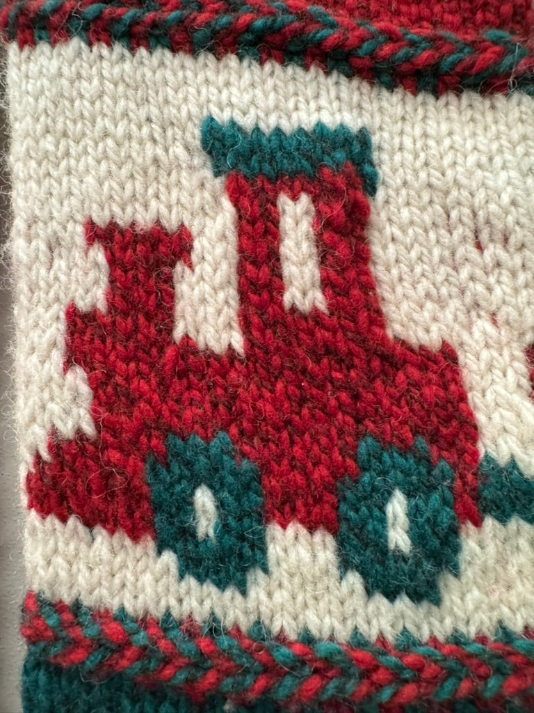 Holiday Train Christmas Stocking Pattern by Mary Dominski