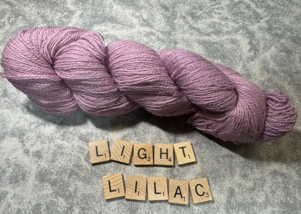 Mohair and Wool Blend Solids Light Fingering Weight