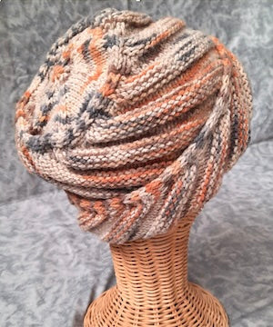 The Barber Pole Cowl/Hat Pattern by Anne Bosch