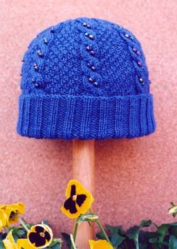 The Beaded Cable Hat by Shirl the Purl