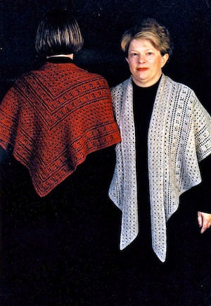 The Beauty and the Bias Shawl Pattern from Two Old Bags