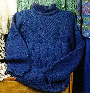 Cabled Yoke Pullover Pattern by Silver Creek Classics