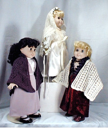 Doll Shawls & Stole Pattern by Hazel Carter