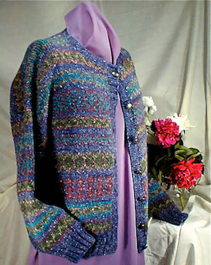 The Northwoods Gems Fair Isle Cardigan Pattern by Anne Bosch