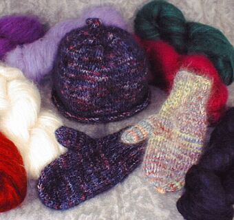 Fuzzy Mohair Hat and Mittens Patterns by Anne Bosch