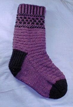 The Grape Basket Socks Pattern by Mary Dominski