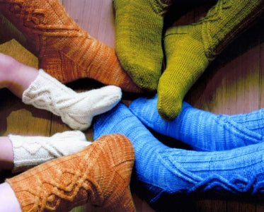 The Journey Cable Sock Pattern from Fiddlesticks