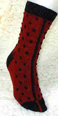 The Lady Bug Socks Pattern by Mary Dominski