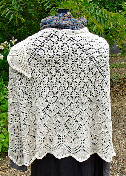 Ocean Mist Triangular Shawl Pattern By Anne Bosch