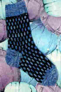 The Stained Glass Steps Socks Pattern by Mary Dominski