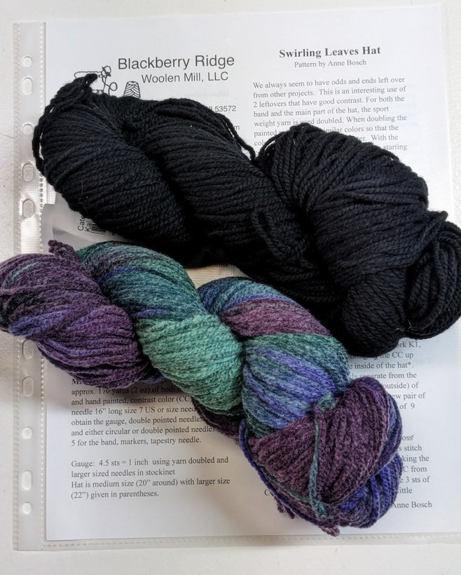 The Swirling Leaves Hat Pattern and Kits by Anne Bosch