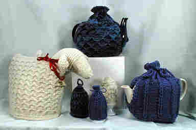 Tea and Egg Cozy Patterns and Kits by Hazel Carter