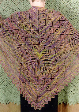 The Weeping Willow Shawl Pattern from Two Old Bags