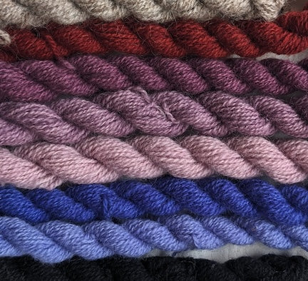Mohair and Wool Blend Solids Light Fingering Weight