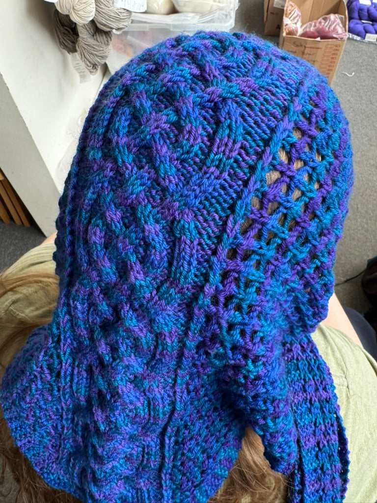 Celtic Hooded Scarf Pattern by Anne Bosch