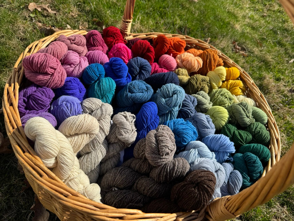100% Wool Fingering Weight Dyed