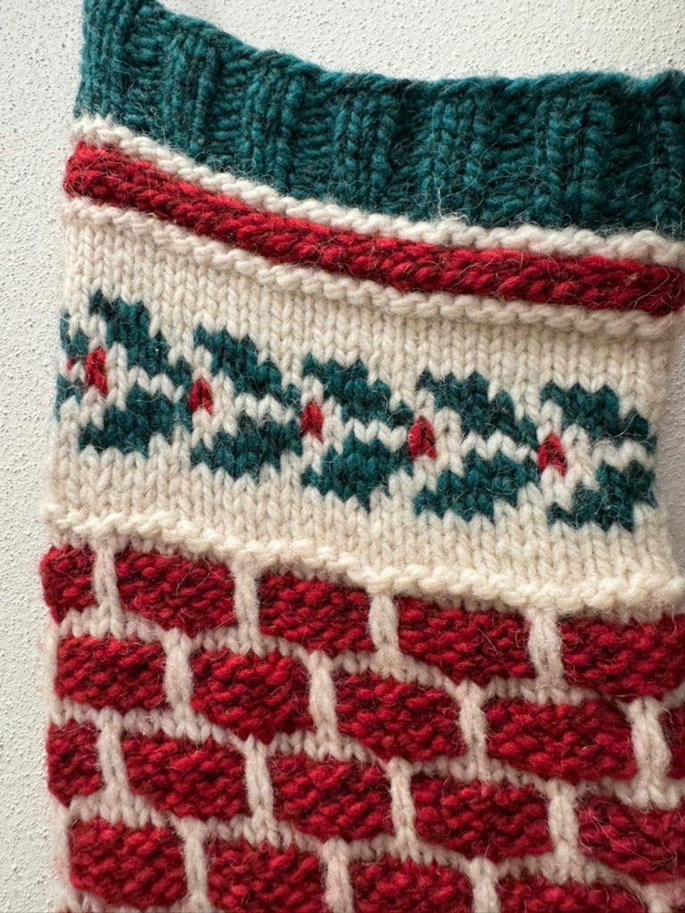 Santa's Chimney Christmas Stocking Pattern by Mary Dominski