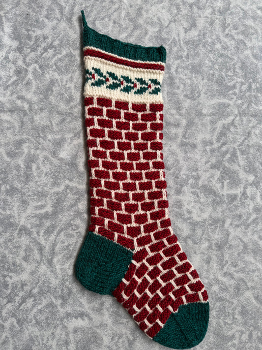 Santa's Chimney Christmas Stocking Pattern by Mary Dominski