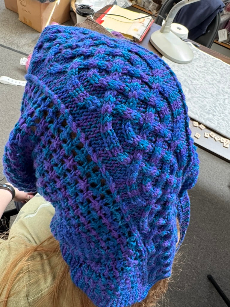 Celtic Hooded Scarf Pattern by Anne Bosch