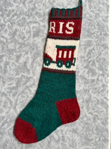 Holiday Train Christmas Stocking Pattern by Mary Dominski