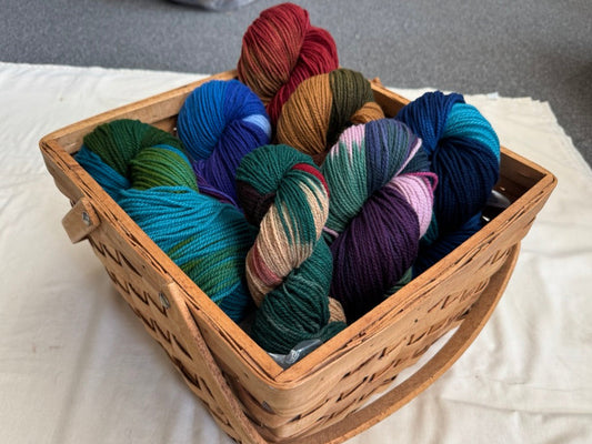 100% Wool Dip Dyed