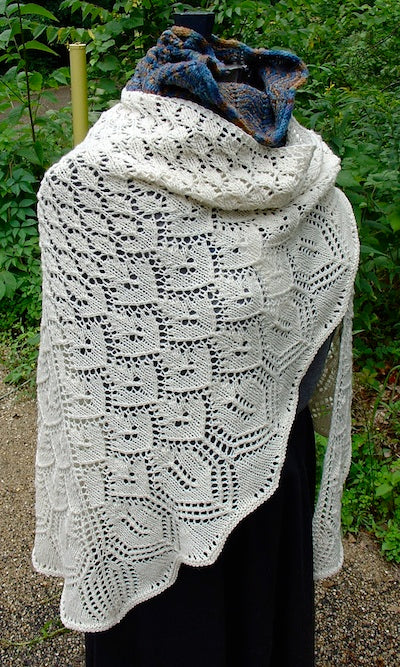 Ocean Mist Triangular Shawl Pattern By Anne Bosch