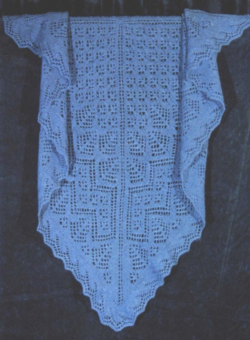 The Boundary Waters Shawl Pattern from Two Old Bags