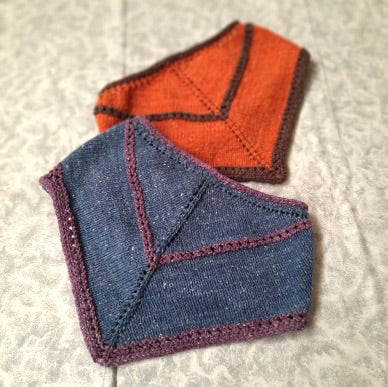 Cotton Blend Bandana Cowl Pattern by Anne Bosch