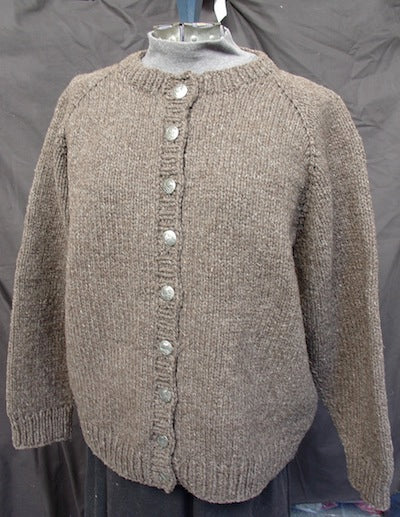 Cozy Cardigan From Top Down Sweater Pattern by Anne Bosch