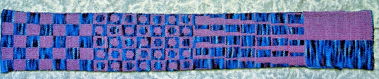 The Double Knit Sampler Scarf Pattern by Anne Bosch