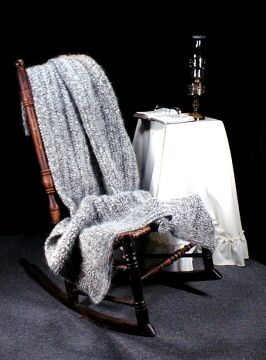 The Eyelet and Ribbed Afghan Pattern by Beth Morimoto