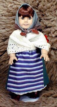 Three Ethnic Shawls for Dolls: Faroese, Shetland, and Mexican Patterns by Hazel Carter