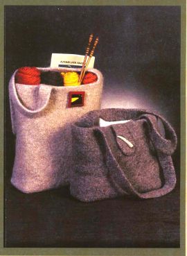 The Felted Tote Bag Pattern from Two Old Bags