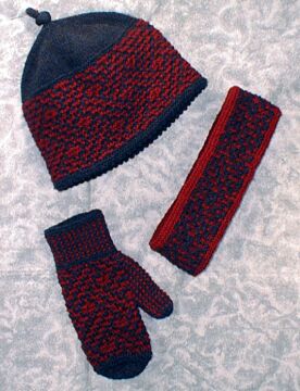 Mosaic Mittens, Hat, and Headband Pattern by Beth Morimoto