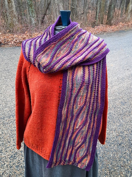 The Oxbow Creek Scarf Pattern by Anne Bosch
