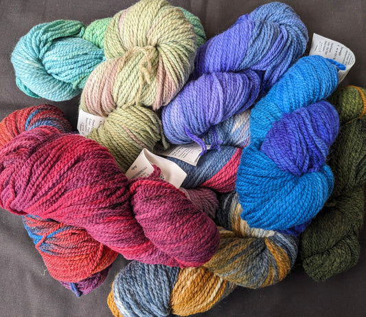 Mohair and Wool Blend Kaleidoscope
