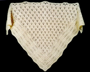 Violets by the River Shawl Pattern by Hazel Carter