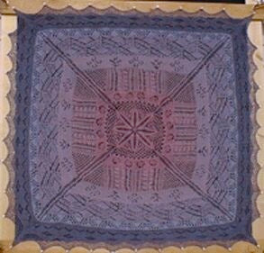 Rosy Fingered Dawn Shawl Pattern by Hazel Carter
