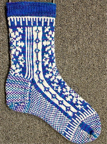 Snowflake Sock Pattern Pattern by Anne Bosch