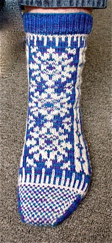 Snowflake Sock Pattern Pattern by Anne Bosch