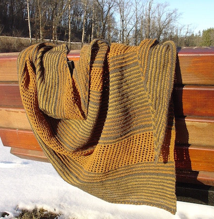 Old Stone Wall Shawl Pattern by Anne Bosch