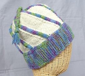 The Swirling Leaves Hat Pattern by Anne Bosch