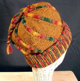 The Swirling Leaves Hat Pattern by Anne Bosch