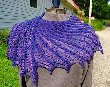 Whirling Storm Cloud Lace Weight Cowl Pattern by Anne Bosch