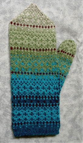 Winterberry Fair Isle Mittens Pattern by Anne Bosch